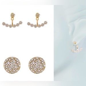 NIB Baulblebar Pavé Crystal Disc& Stud